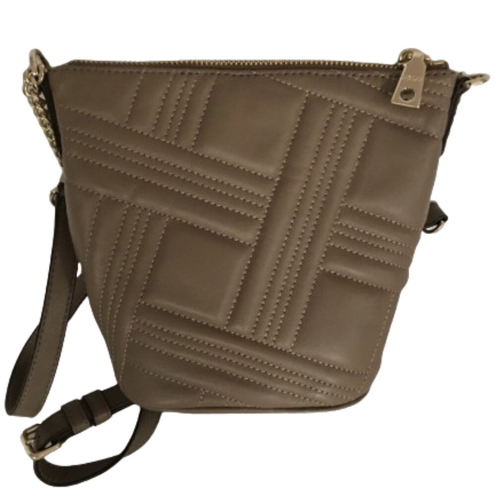 Dkny Allen Crossgrid Bucket Bag - Dune/Gold